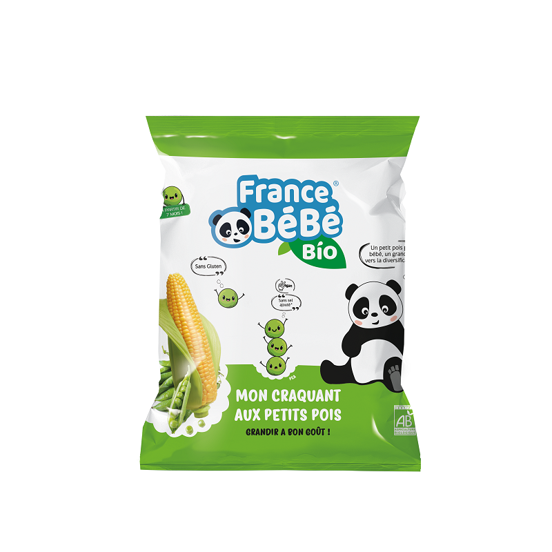 Mon Craquant Mais Petits Pois France Bebe Bio