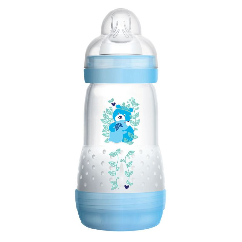 Biberon anti-coliques MAM Easy Start 260 ml (2 unités), produits essentiels  pour bébé, biberons à débit moyen avec tétine en silicone, biberons pour  bébé garçon 