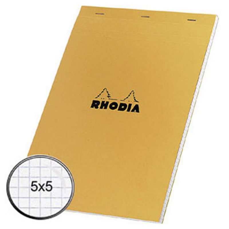 Rhodia Bloc-notes agrafé - Format A4 (80 g/m2) - 80 pages non