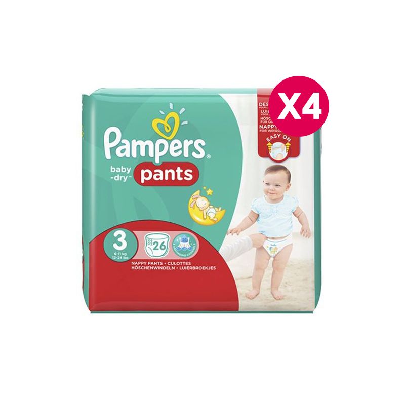 Pampers Baby Dry Nappy Pants - Taille 3 X96 – ChronoCouches Guyane