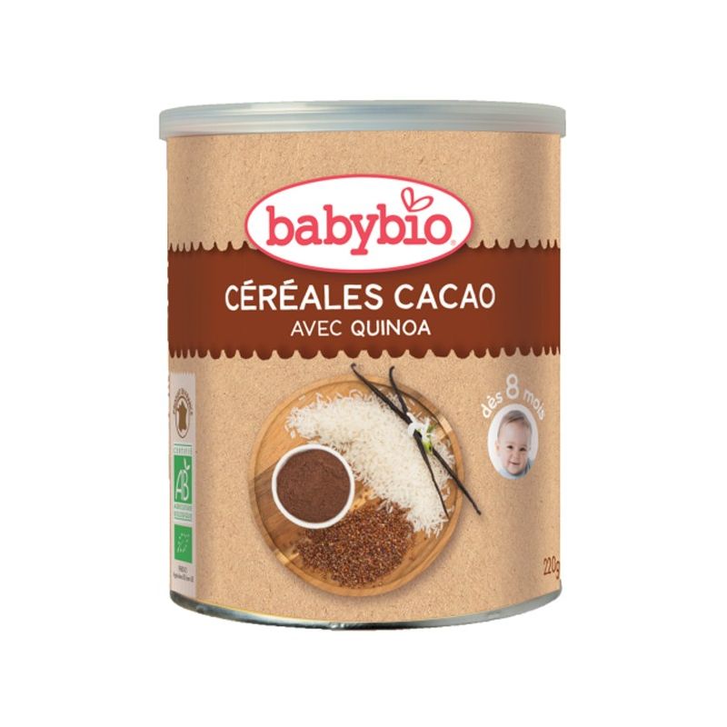 Babybio 3 Céréales Vanille avec Quinoa - BIO - 220g - Lot de 6