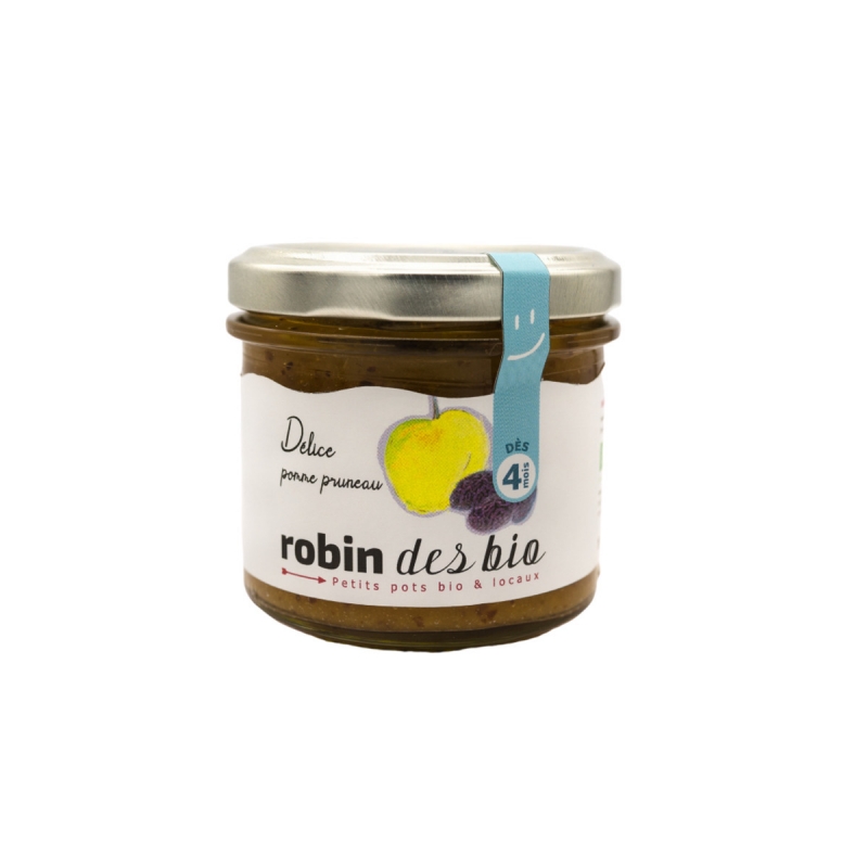 Delice De Pomme Pruneau 1g Des 4 Mois Robin Des Bio